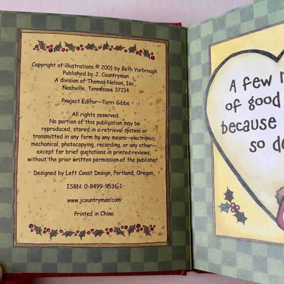 Joy Notes at Christmas for You Grandchild Card Book by Beth Yarbrough Gift Book - Picture 4 of 5